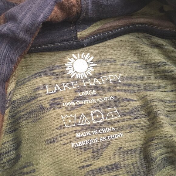 Lake Happy Hooded Top Size L - Picture 9 of 10